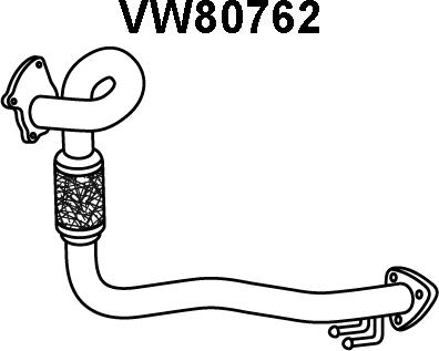 Veneporte VW80762 - Труба вихлопного газу avtolavka.club