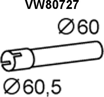 Veneporte VW80727 - Труба вихлопного газу avtolavka.club