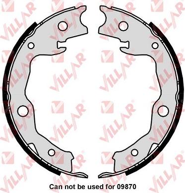 Villar 629.0404 - Комплект гальм, ручник, парковка avtolavka.club