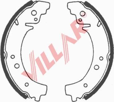 Villar 629.0544 - Комплект гальм, барабанний механізм avtolavka.club