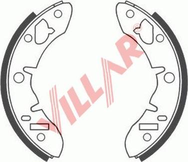 Villar 629.0505 - Комплект гальм, барабанний механізм avtolavka.club
