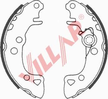 Villar 629.0518 - Комплект гальм, барабанний механізм avtolavka.club