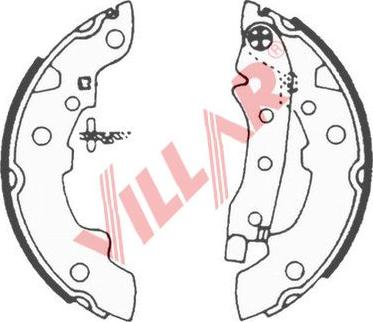 Villar 629.0586 - Комплект гальм, барабанний механізм avtolavka.club