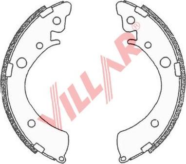 Villar 629.0697 - Комплект гальм, барабанний механізм avtolavka.club