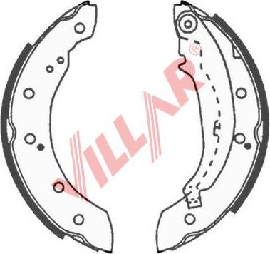 Villar 629.0643 - Комплект гальм, барабанний механізм avtolavka.club