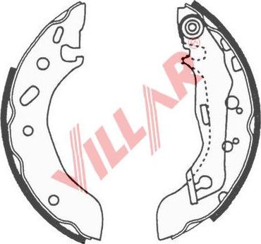 Villar 629.0656 - Комплект гальм, барабанний механізм avtolavka.club