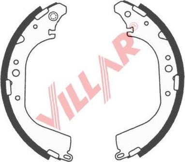 Villar 629.0668 - Комплект гальм, барабанний механізм avtolavka.club