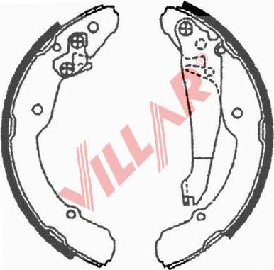 Villar 629.0689 - Комплект гальм, барабанний механізм avtolavka.club