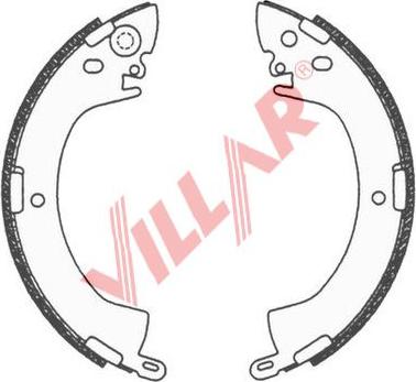 Villar 629.0674 - Комплект гальм, барабанний механізм avtolavka.club