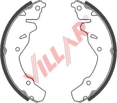 Villar 629.0861 - Комплект гальм, барабанний механізм avtolavka.club