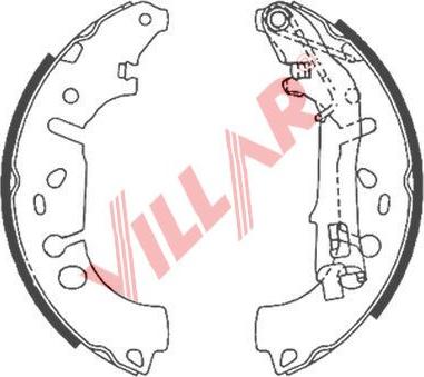 Villar 629.0867 - Комплект гальм, барабанний механізм avtolavka.club