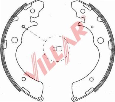 Villar 629.0803 - Комплект гальм, барабанний механізм avtolavka.club