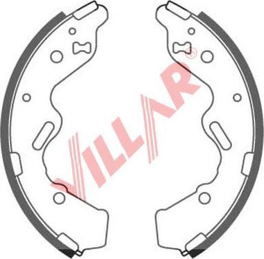 Villar 629.0884 - Комплект гальм, барабанний механізм avtolavka.club