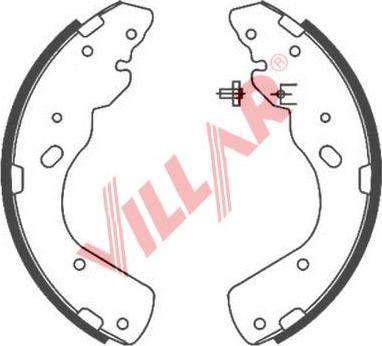 Villar 629.0834 - Комплект гальм, барабанний механізм avtolavka.club