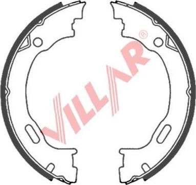 Villar 629.0836 - Комплект гальм, ручник, парковка avtolavka.club