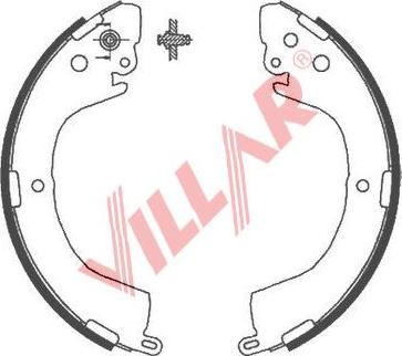 Villar 629.0821 - Комплект гальм, барабанний механізм avtolavka.club