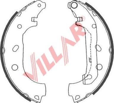 Villar 629.0823 - Комплект гальм, барабанний механізм avtolavka.club