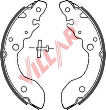 Villar 629.0878 - Комплект гальм, барабанний механізм avtolavka.club