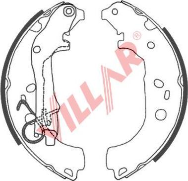 Villar 629.0873 - Комплект гальм, барабанний механізм avtolavka.club