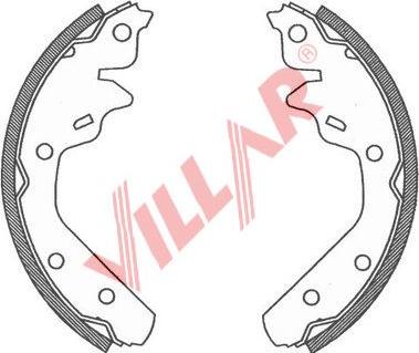 Villar 629.0799 - Комплект гальм, барабанний механізм avtolavka.club