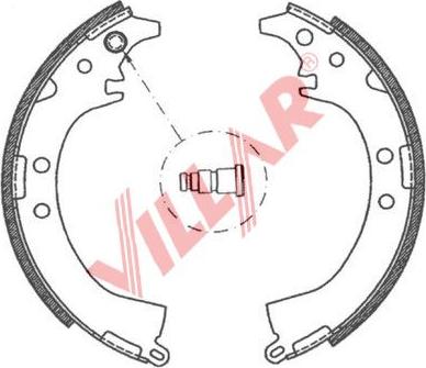 Villar 629.0796 - Комплект гальм, барабанний механізм avtolavka.club