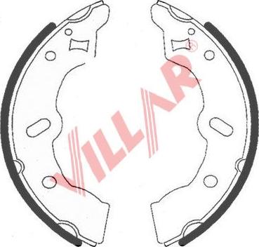 Villar 629.0744 - Комплект гальм, барабанний механізм avtolavka.club