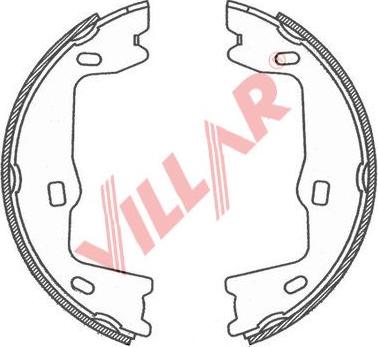 Villar 629.0754 - Комплект гальм, ручник, парковка avtolavka.club