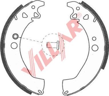 Villar 629.0756 - Комплект гальм, барабанний механізм avtolavka.club