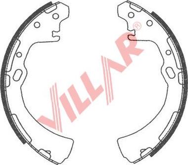 Villar 629.0751 - Комплект гальм, барабанний механізм avtolavka.club