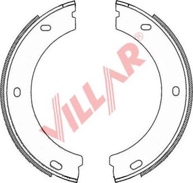 Villar 629.0758 - Комплект гальм, ручник, парковка avtolavka.club