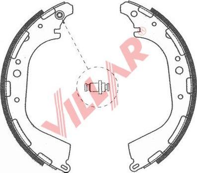 Villar 629.0753 - Комплект гальм, барабанний механізм avtolavka.club