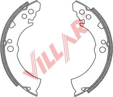 Villar 629.0752 - Комплект гальм, барабанний механізм avtolavka.club