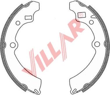 Villar 629.0765 - Комплект гальм, барабанний механізм avtolavka.club