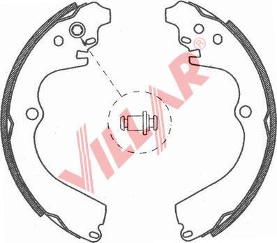 Villar 629.0766 - Комплект гальм, барабанний механізм avtolavka.club