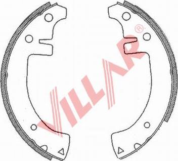 Villar 629.0714 - Комплект гальм, барабанний механізм avtolavka.club