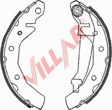 Villar 629.0710 - Комплект гальм, барабанний механізм avtolavka.club