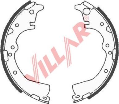 Villar 629.0713 - Комплект гальм, барабанний механізм avtolavka.club