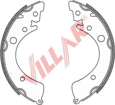 Villar 629.0735 - Комплект гальм, барабанний механізм avtolavka.club
