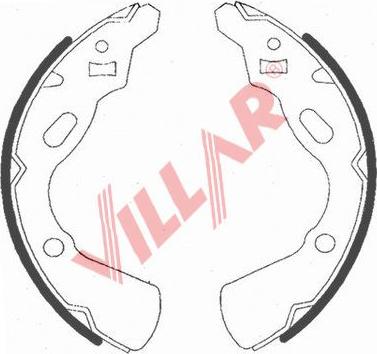 Villar 629.0737 - Комплект гальм, барабанний механізм avtolavka.club