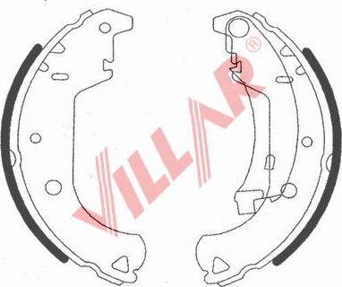 Villar 629.0724 - Комплект гальм, барабанний механізм avtolavka.club