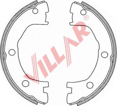 Villar 629.0723 - Комплект гальм, ручник, парковка avtolavka.club
