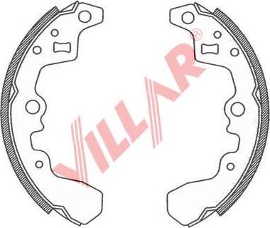 Villar 629.0773 - Комплект гальм, барабанний механізм avtolavka.club