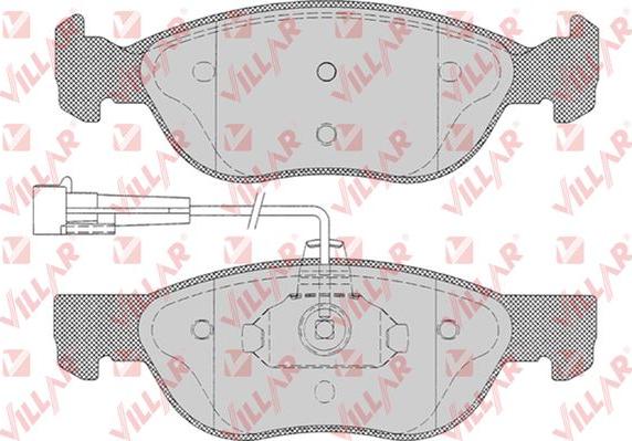 Villar 626.0496 - Гальмівні колодки, дискові гальма avtolavka.club