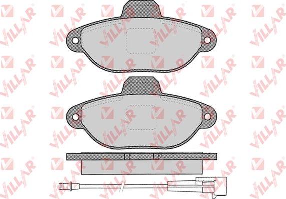 Villar 626.0462 - Гальмівні колодки, дискові гальма avtolavka.club