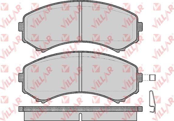 Villar 626.0569 - Гальмівні колодки, дискові гальма avtolavka.club