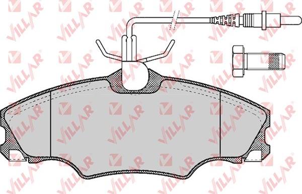 Villar 626.0619 - Гальмівні колодки, дискові гальма avtolavka.club