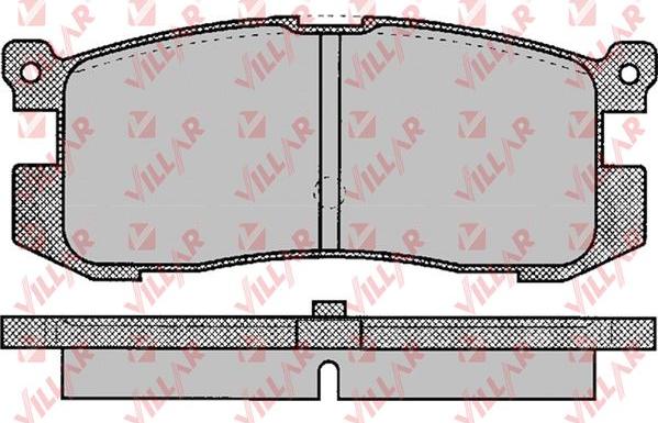 Villar 626.0037 - Гальмівні колодки, дискові гальма avtolavka.club