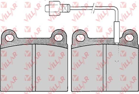 Villar 626.0155 - Гальмівні колодки, дискові гальма avtolavka.club