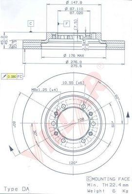 Villar 628.1501 - Гальмівний диск avtolavka.club