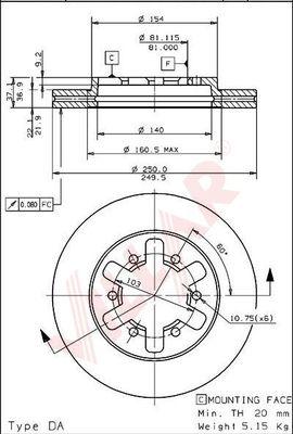 Japanparts JDI131 - Гальмівний диск avtolavka.club